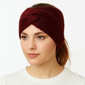 Hand Knit Twisted Headband Size Youth/Sm Adult